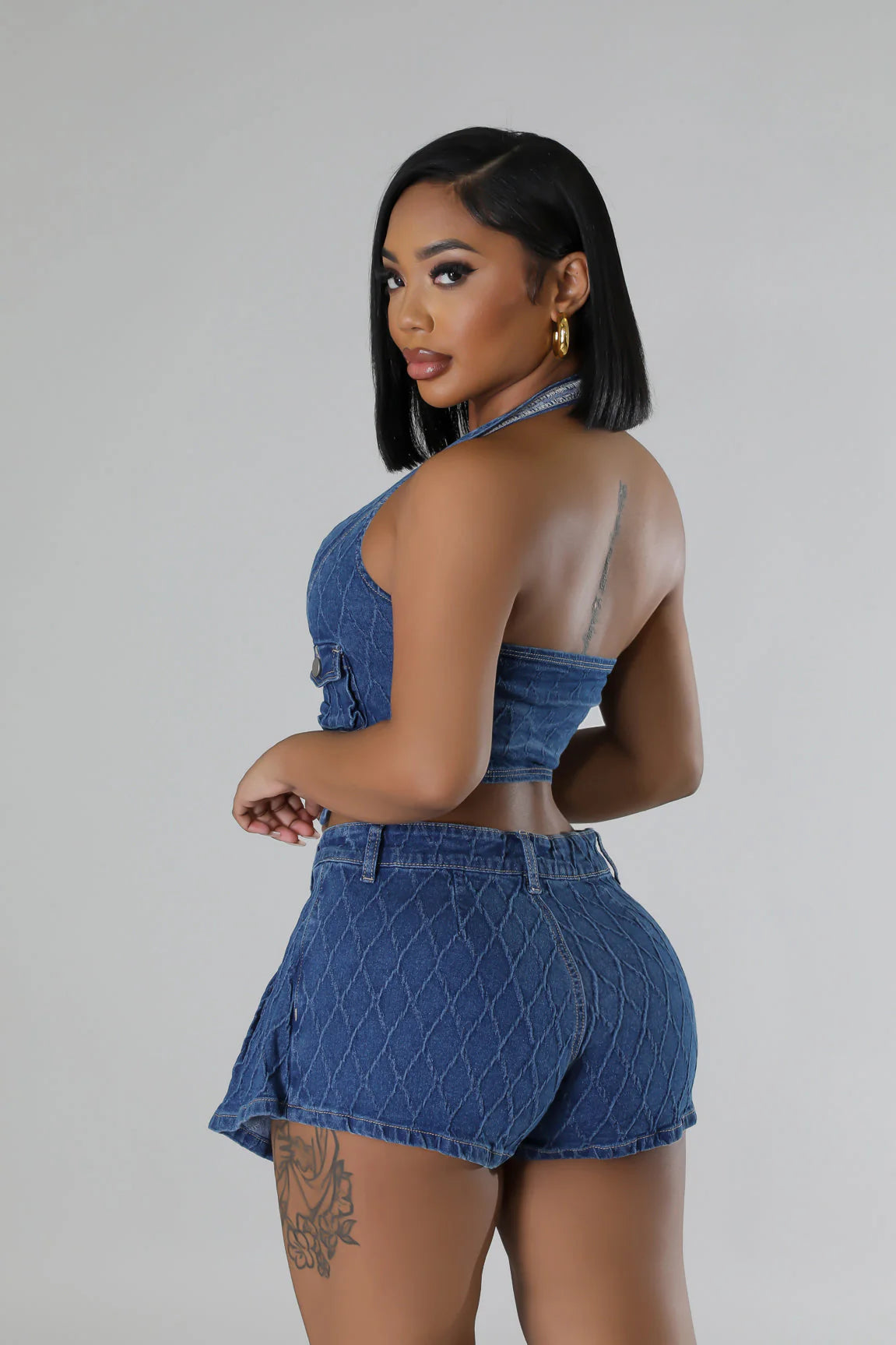 “Denim after Dusk”  Two Piece Set